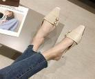女式细半高跟凉鞋