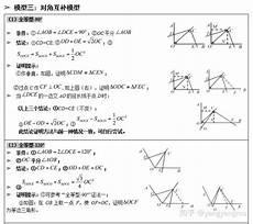 初中数学几何题解题模型