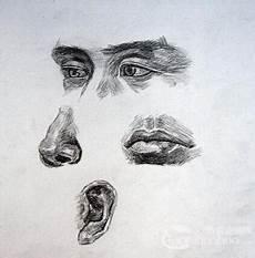素描人物五官的画法