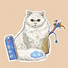 画猫的头图片
