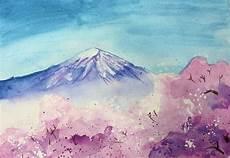 油画棒画富士山