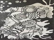 幼儿园线描画萝卜