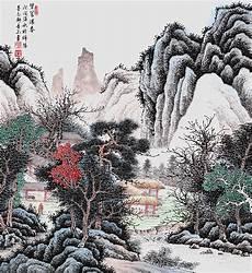 客厅挂山水画的寓意